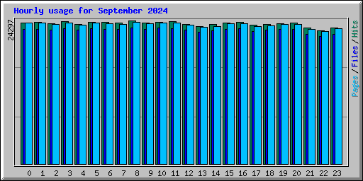 Hourly usage for September 2024